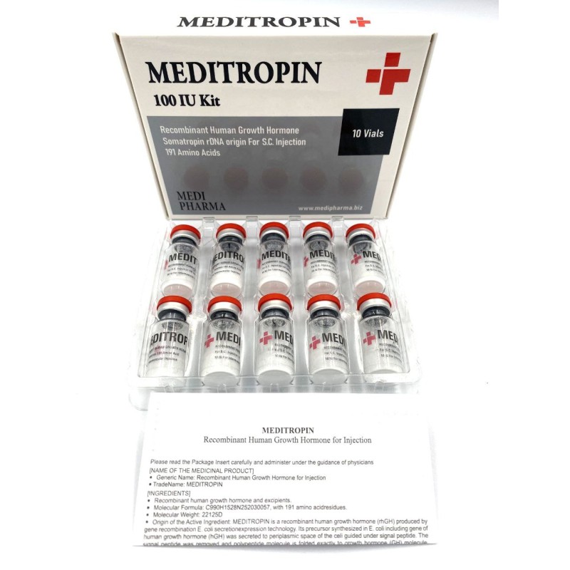 100 IU MEDITROPIN – LAB TESTED HUMAN GROWTH HORMONE (HGH)
