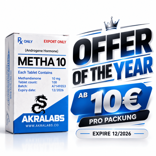 AKRALABS METHA10 (DIANABOL) EXP- 12/2026